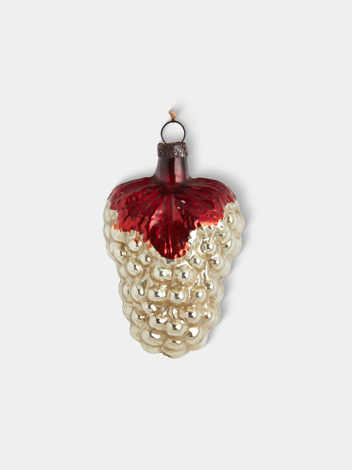Antique and Vintage - Early-20th-Century Grape Glass Baubles (Set of 9) - Silver - ABASK