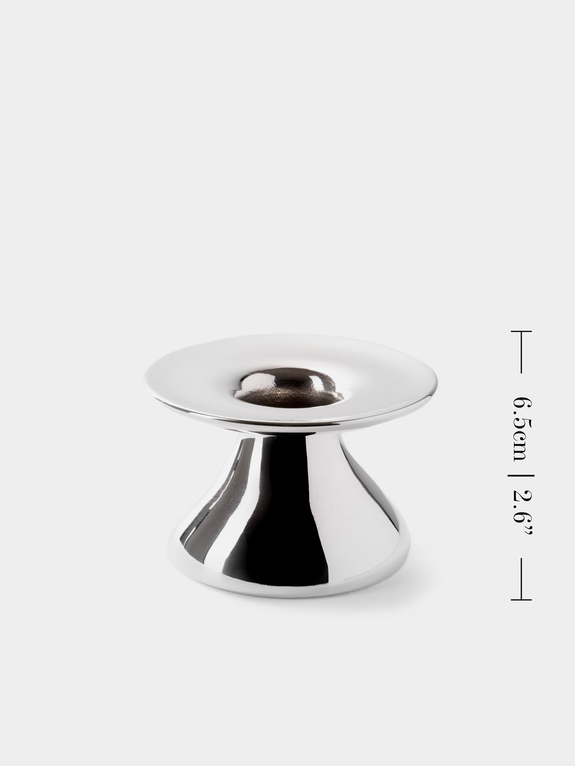 San Lorenzo - 1993 Afra and Tobia Scarpa Pure Silver Vase (4in/10cm) - Silver - ABASK