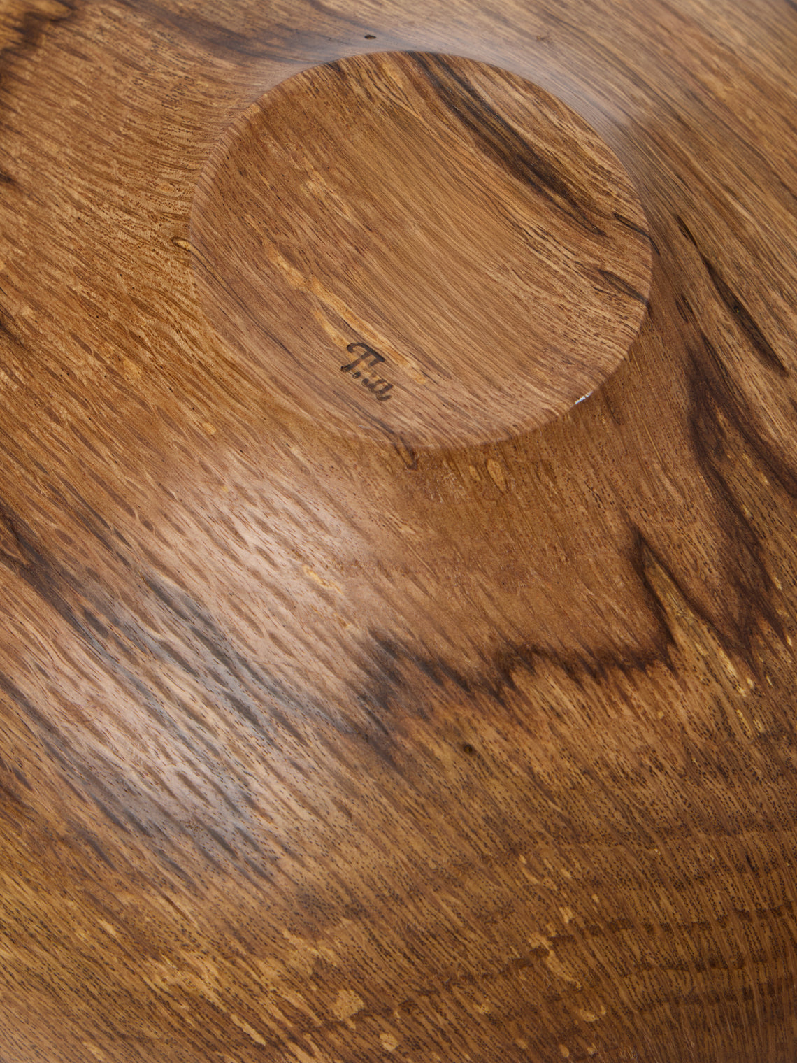Thursday Furniture - Hand-Turned Oak Bowl - Brown - ABASK