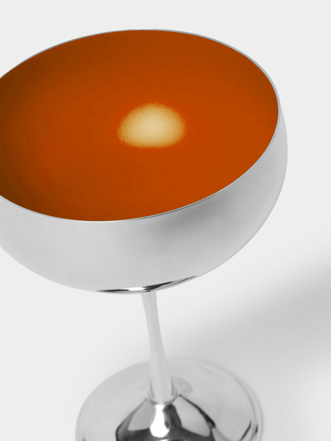 Jarosinski & Vaugoin - Silver-Plated and Burnt Lacquer Champagne Coupe - Silver - ABASK
