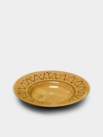 Poterie de Cliousclat - Hand-Painted Slipware Pasta Bowls (Set of 4) -  - ABASK - 