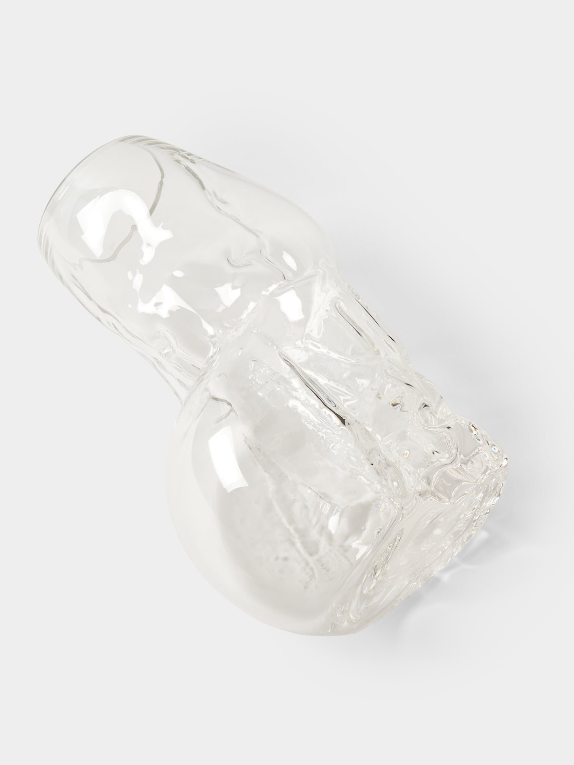 Hana Hillerová - Remix Hand-Blown Glass Vessel (16in/41cm) - Clear - ABASK