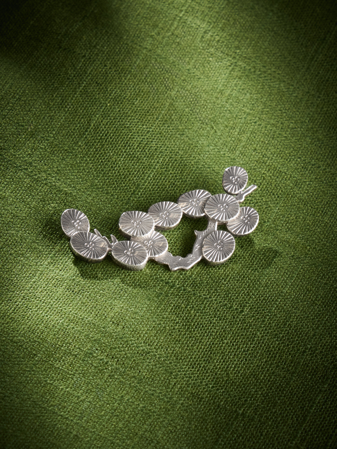 Antique and Vintage - 1954 Wiwen Nilsson Twig Sterling Silver Brooch - Silver - ABASK