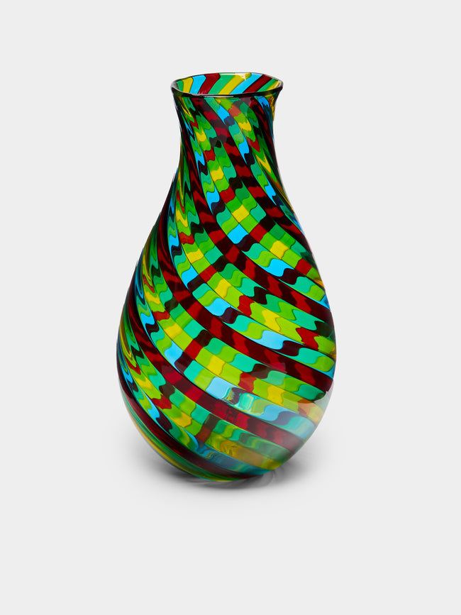 F&M Ballarin - Filigrana Hand-Blown Murano Glass Vase -  - ABASK - 