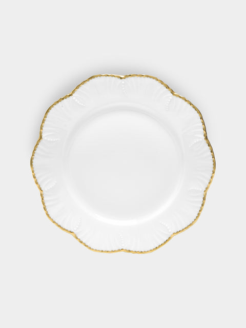 Pinto Paris - Simple Dentelle Hand-Painted Porcelain Dinner Plate -  - ABASK - 
