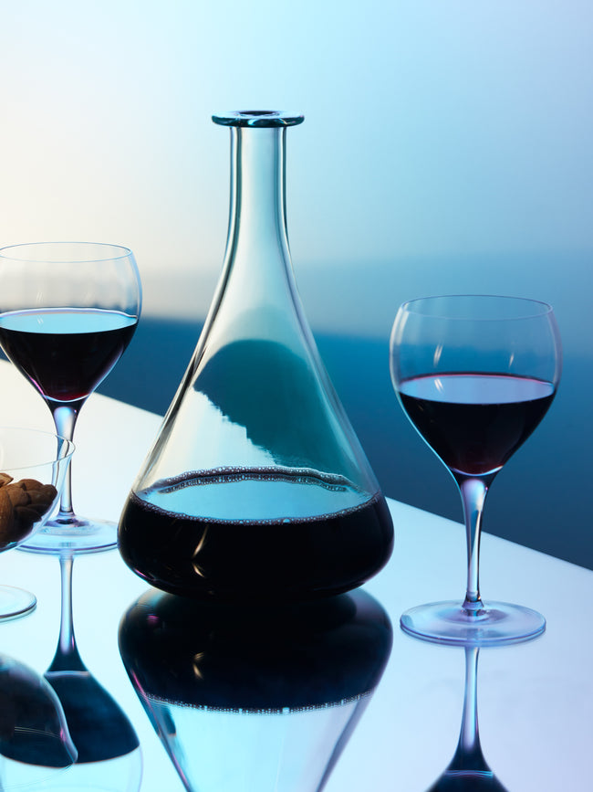 Moser - Optic Crystal Wine Carafe - Blue - ABASK