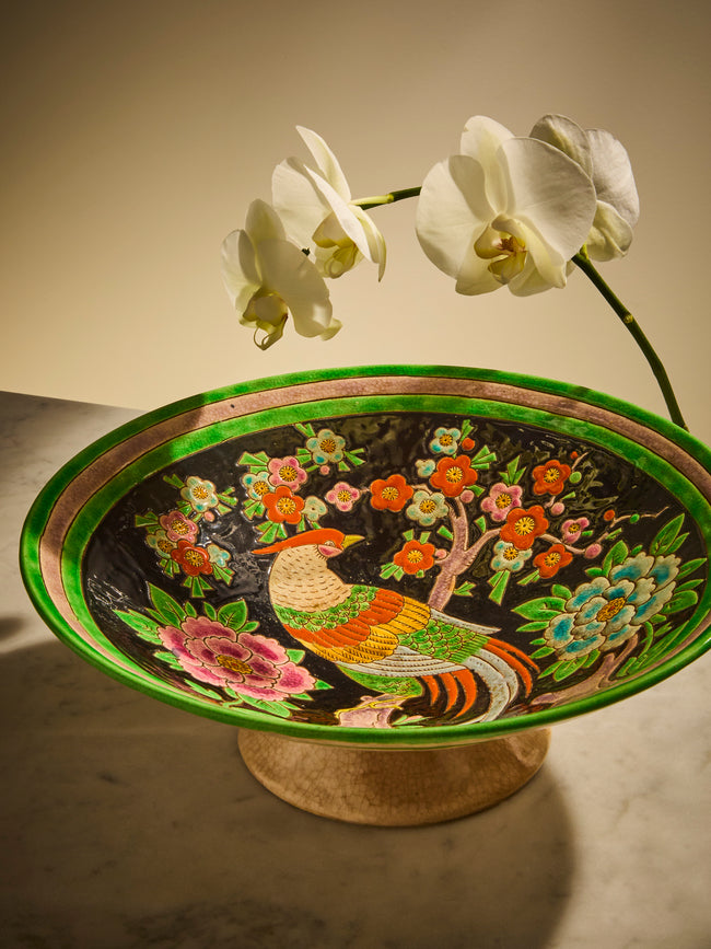 Antique and Vintage - 20th-Century Japanese Bird Decorative Plate (13.5in/35cm) - Multiple - ABASK