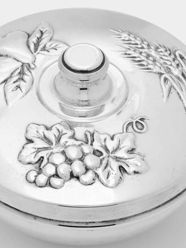 Antique and Vintage - Solid Silver Floral Box -  - ABASK