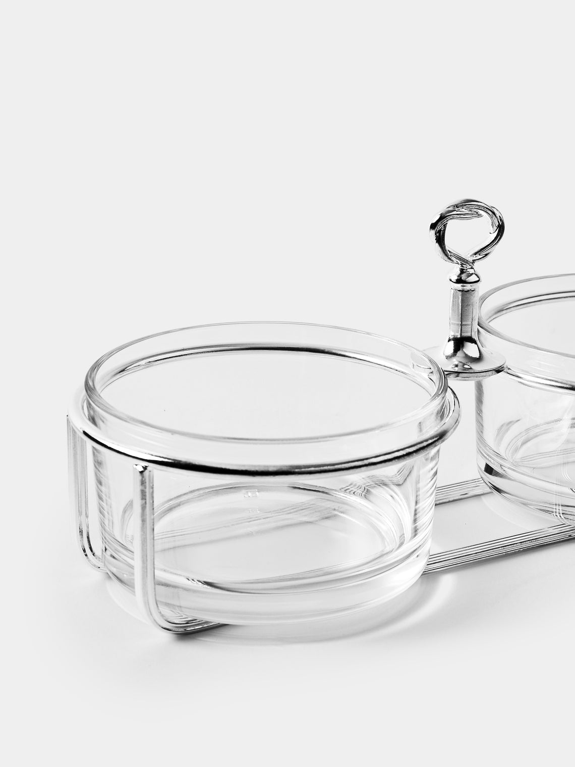 Greggio - Villa Pisani Silver-Plated Double Jam Pot - Silver - ABASK