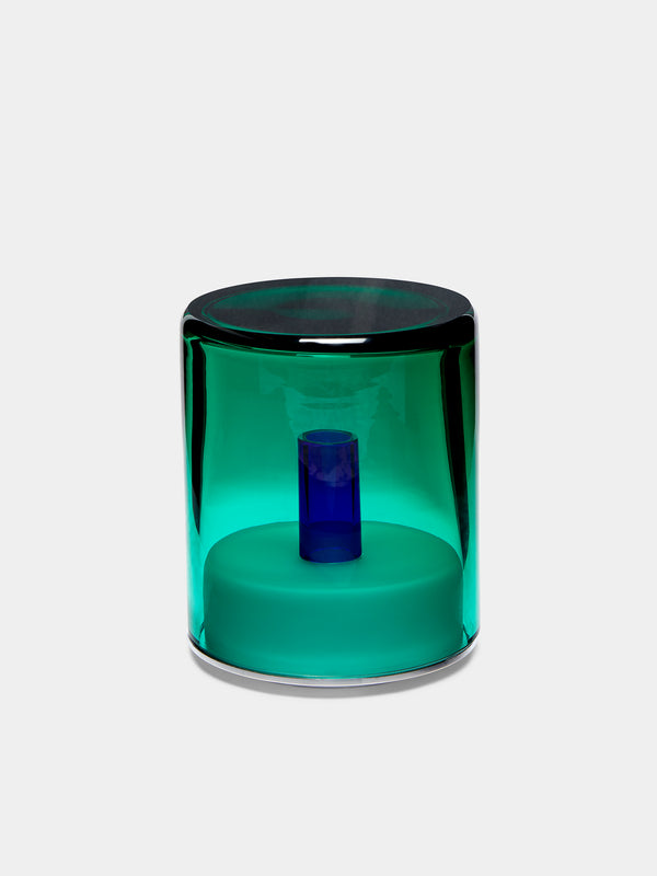 Green Wolf Lighting - Verde I Hand-Blown Murano Glass Portable Table Light - Green - ABASK - 