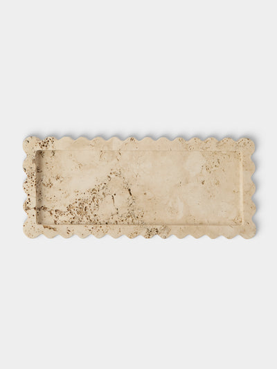 Anastasio Home - 512 Marble Tray (16in/40.5cm) - Beige - ABASK - 