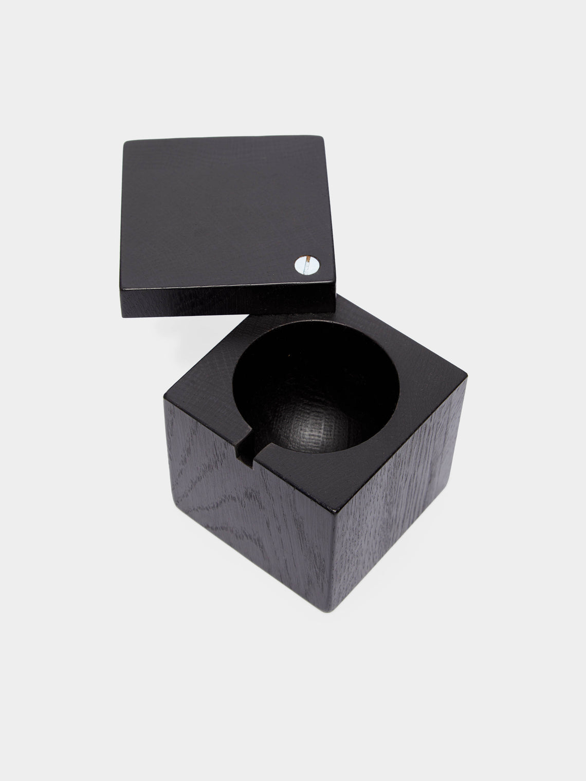 Ebonized Oak Salt Cellar