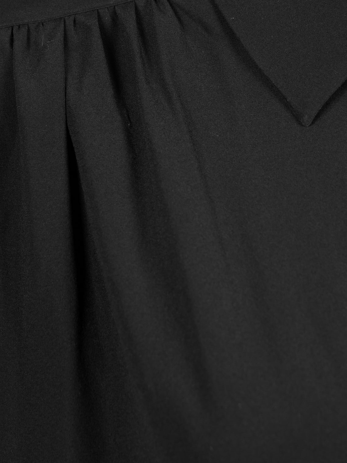 Ryan Roche - Silk Collared Blouse | Size: S - Black - ABASK