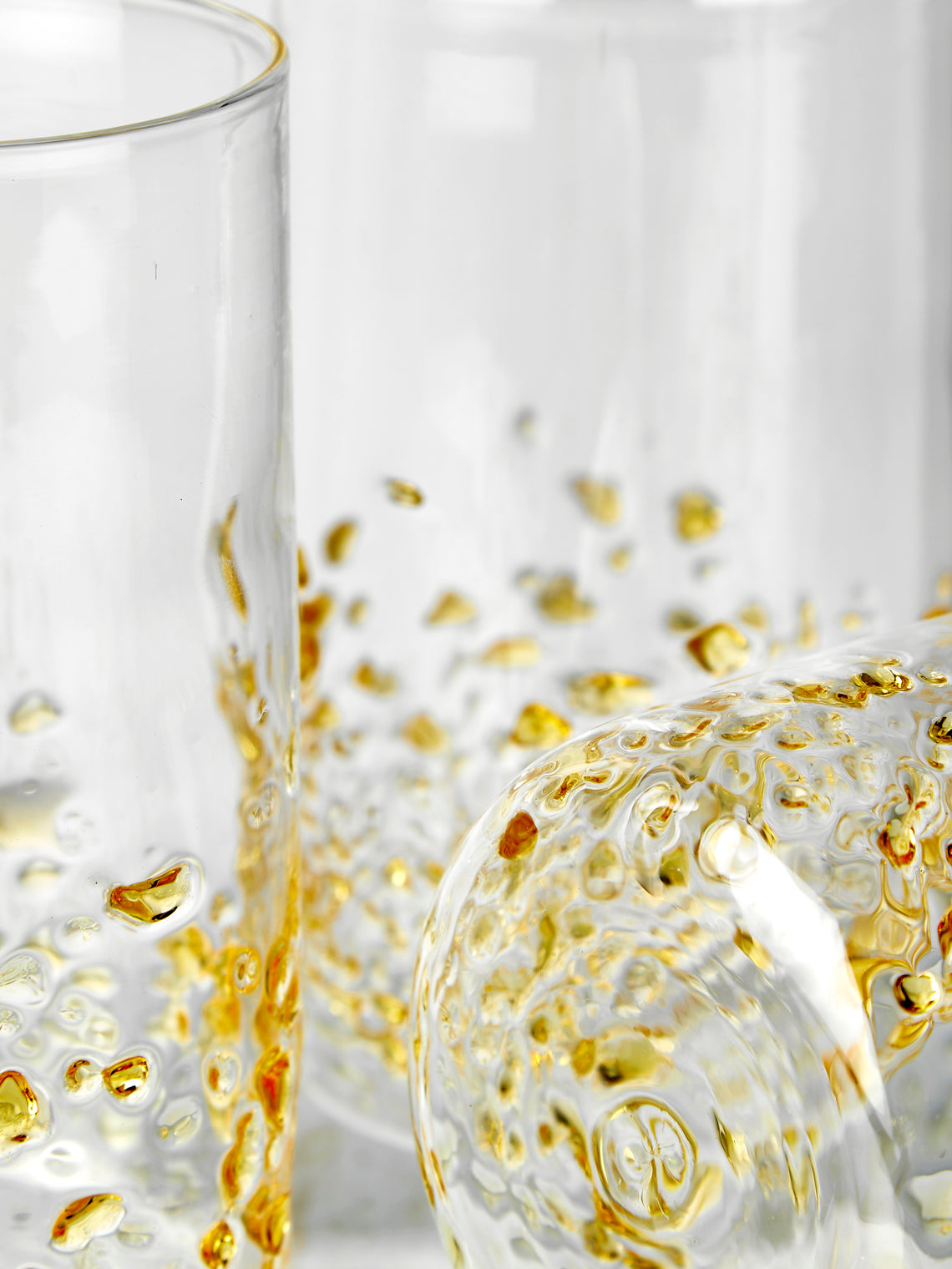 Alya Tannous - Fragments Hand-Blown Glass Highballs (Set of 6) - Clear - ABASK