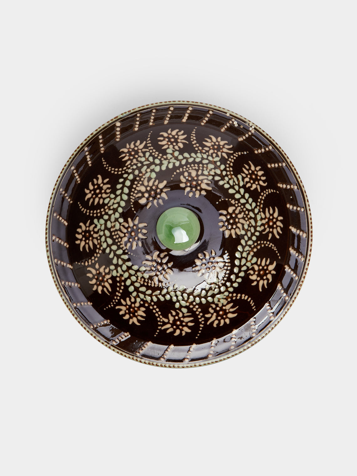 Poterie d’Évires - Flowers Hand-Painted Ceramic Lidded Tureen -  - ABASK
