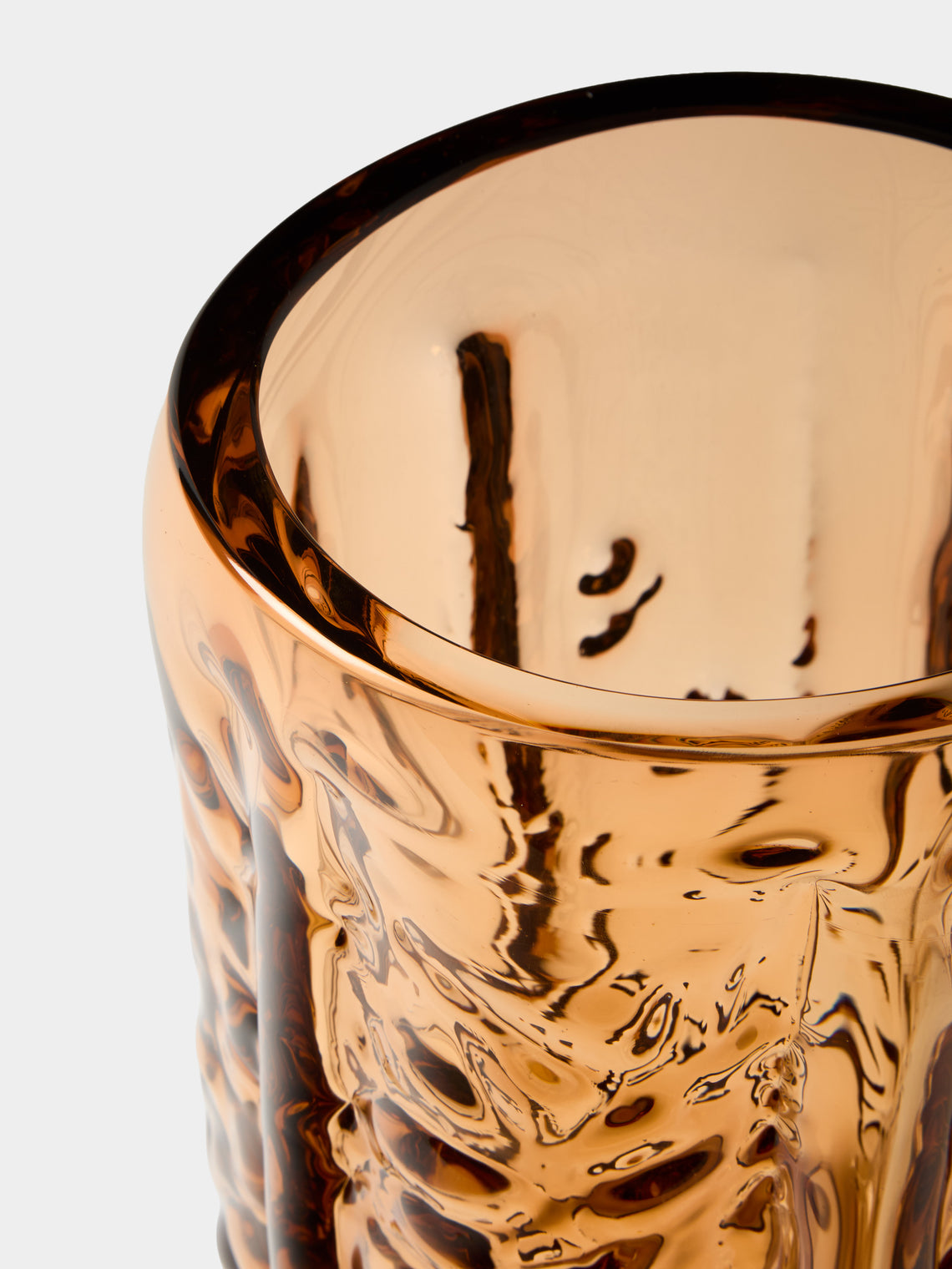 Hana Hillerová - Remix Hand-Blown Glass Vessel (12.5in/31.5cm) - Orange - ABASK