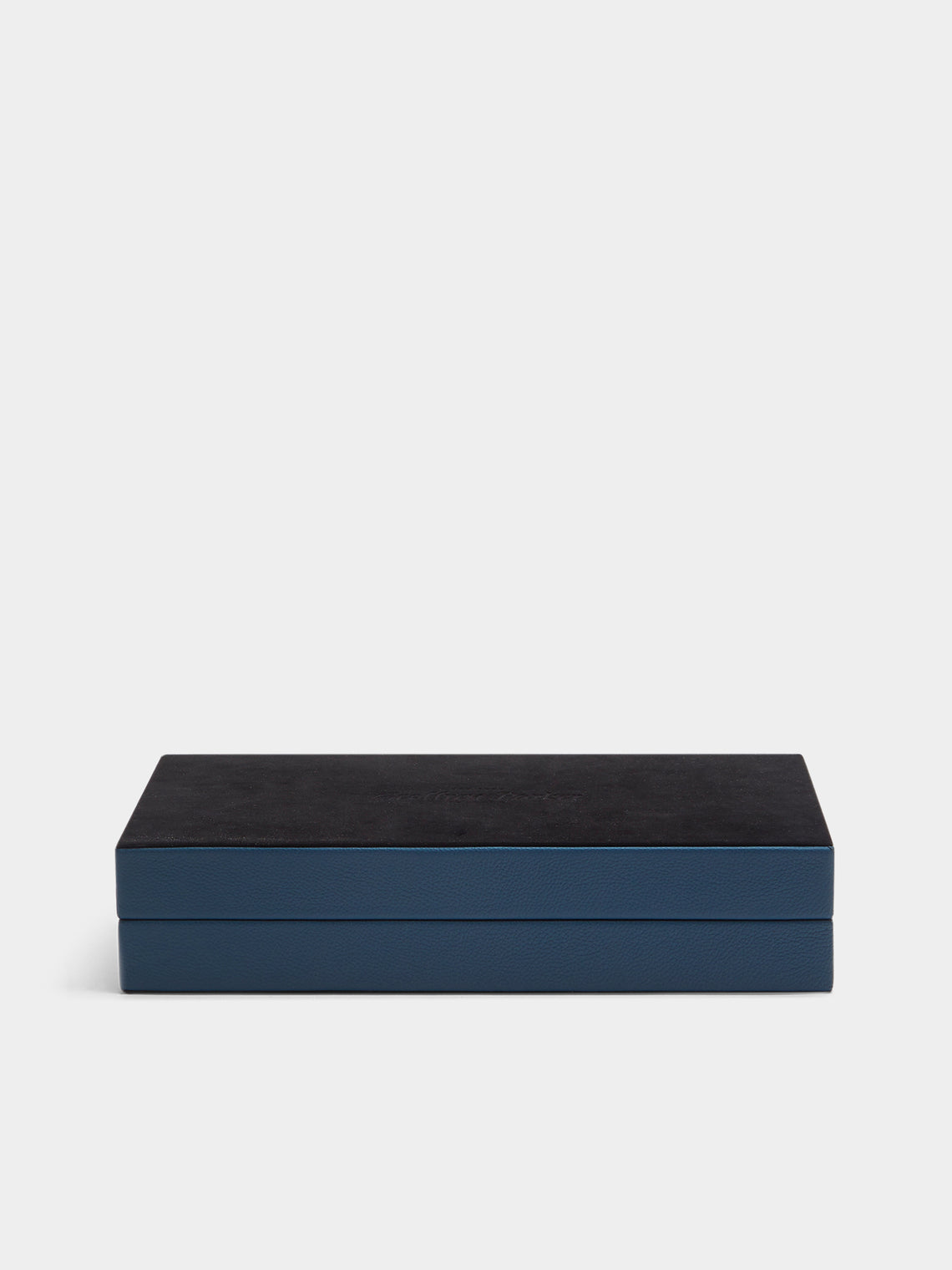 Geoffrey Parker - Leather Travel Backgammon Set - Blue - ABASK