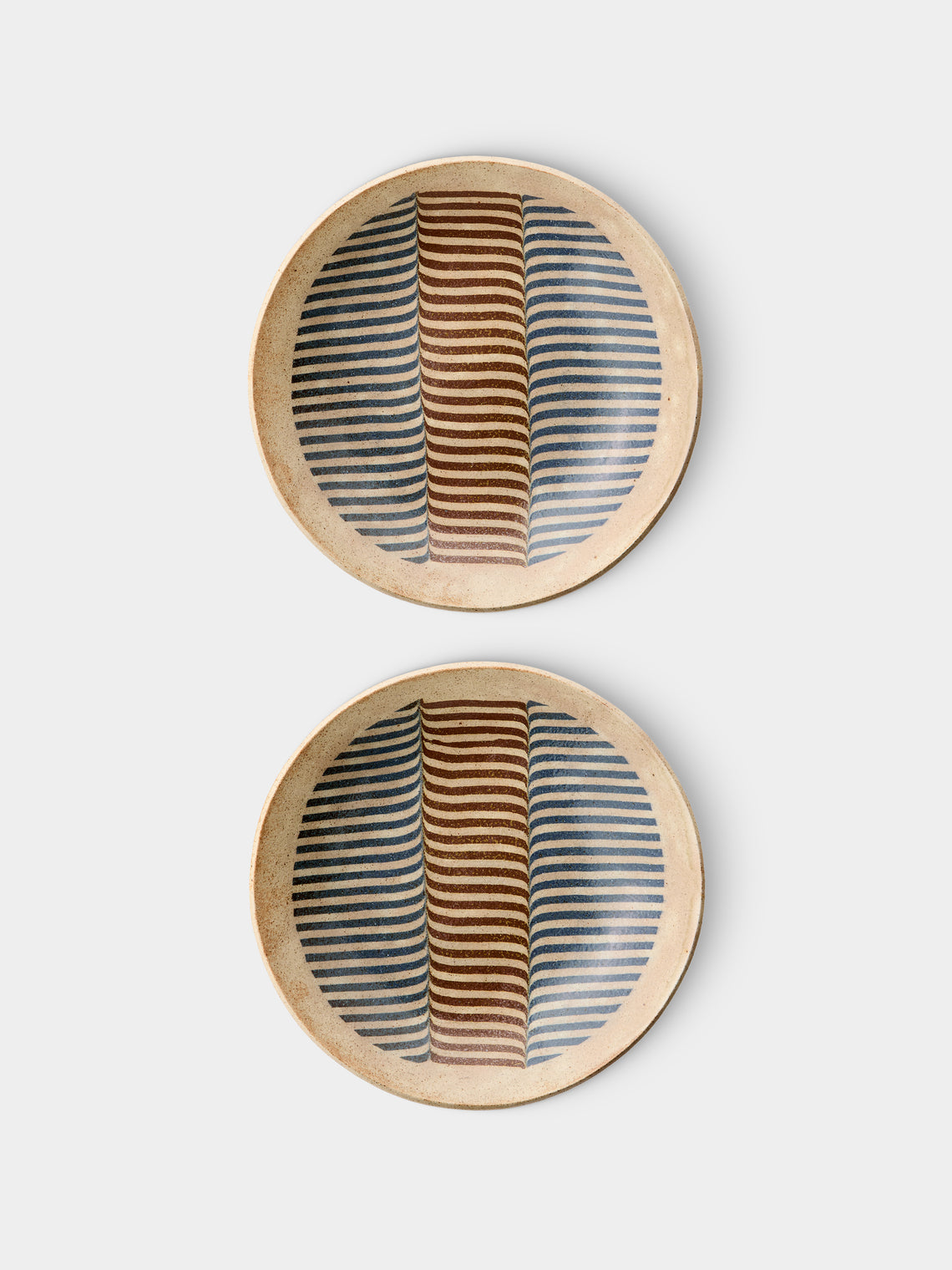 Makidani-gama - Nerikomi Ceramic Serving Plates – 12in/30cm (Set of 2) - Multiple - ABASK