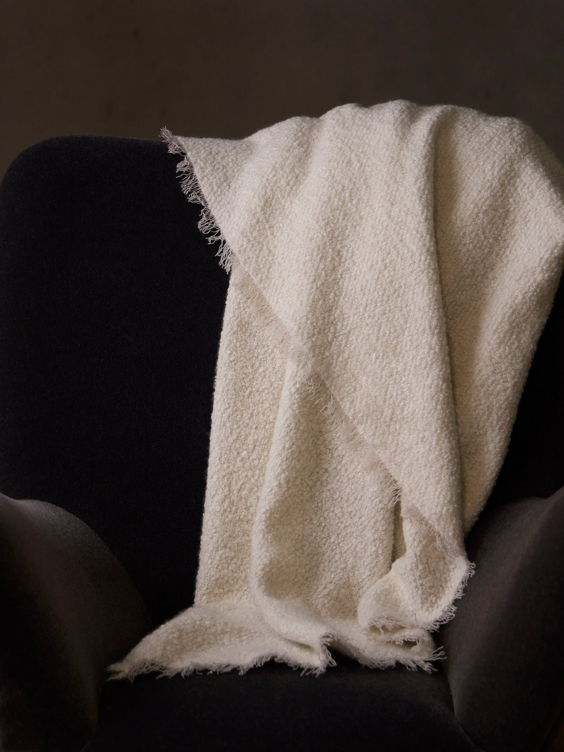 Alonpi - Region Cashmere Throw (82.5in/2.1m) - White - ABASK