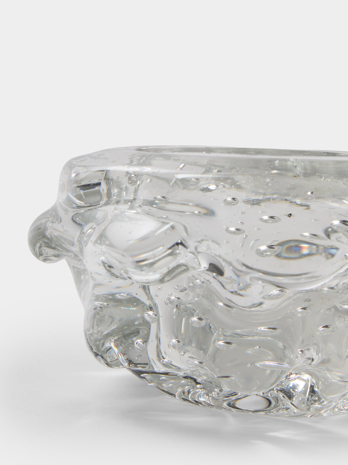 Antique and Vintage - 1960s Barovier & Toso Glass Trinket Bowl - Clear - ABASK