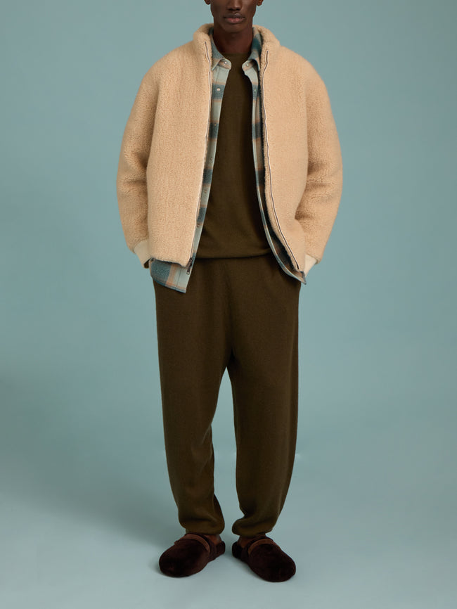 Denis Colomb - Cashmere Sweatpants  | Size: M - Khaki - ABASK