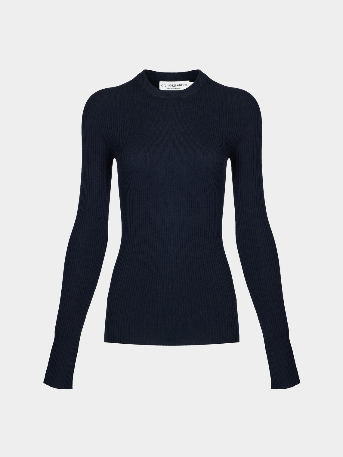 Arch4 - Celeste Baby Goat Cashmere Long-Sleeved Top | Size: S - Navy - ABASK - 