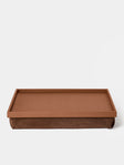 Giobagnara - Teddy Leather Bed Tray (21in/53cm) - Brown - ABASK - 
