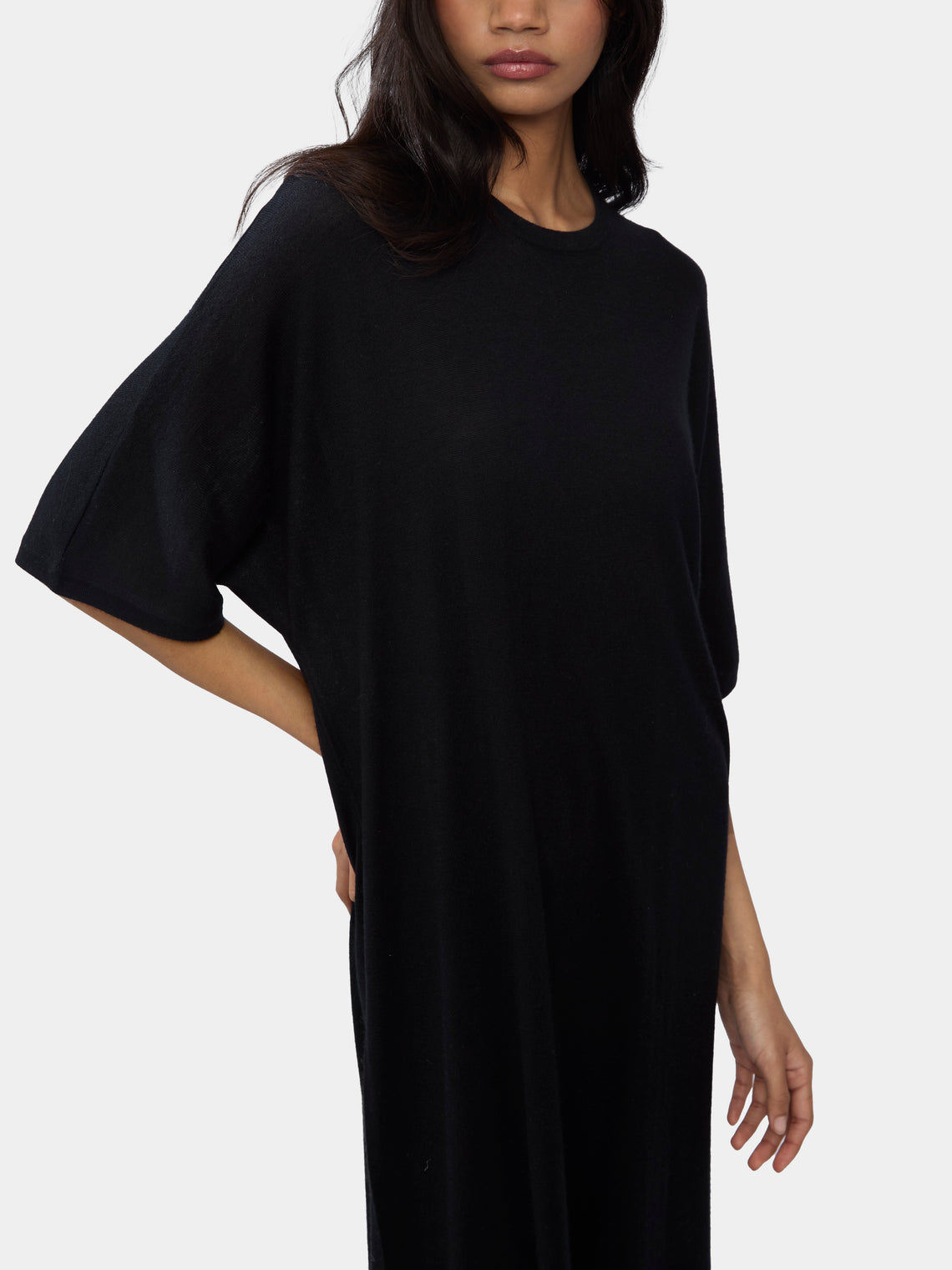 Bag Cashmere and Silk T-Shirt Dress