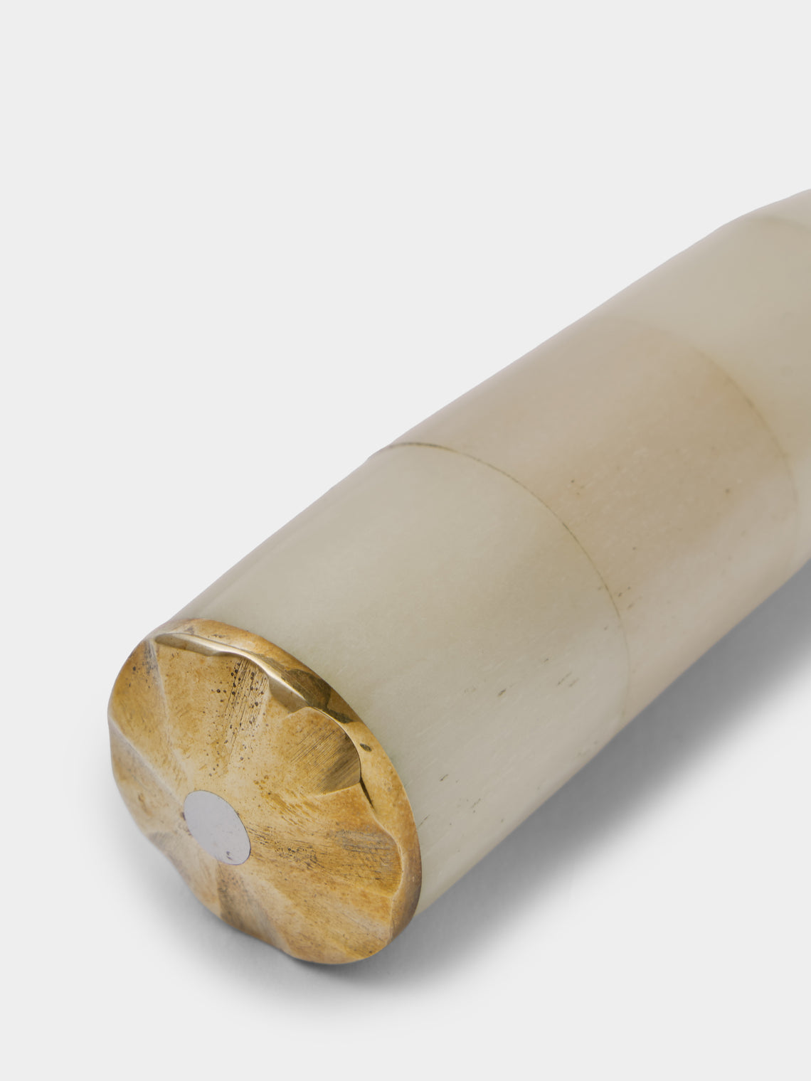 Poglia - Bone and Brass Bottle Opener - White - ABASK