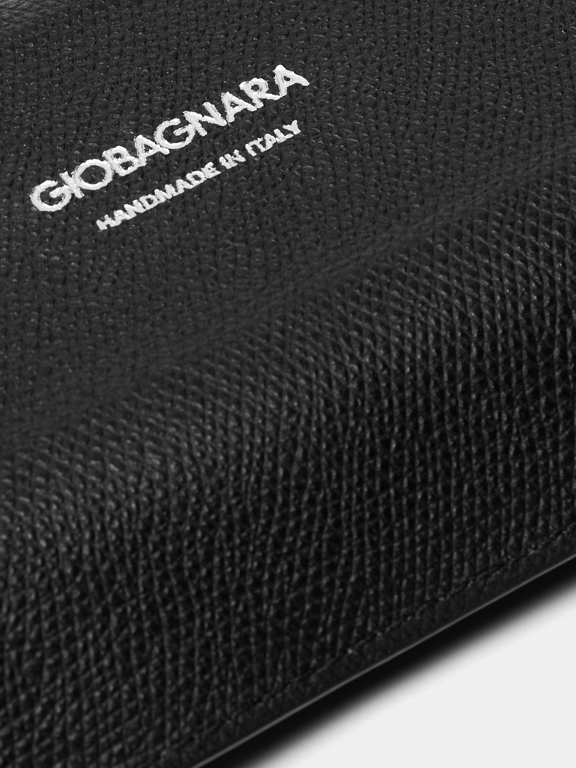 Giobagnara - Jack Leather Valet Tray (12.5in/32cm) - Black - ABASK
