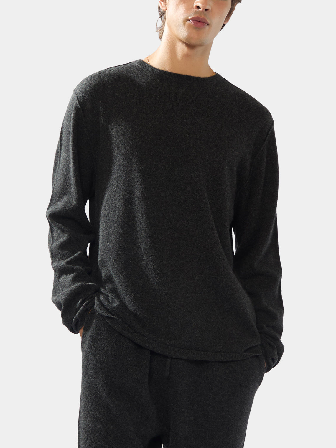 Men's Cashmere Crew-Neck Sweater | Size: M