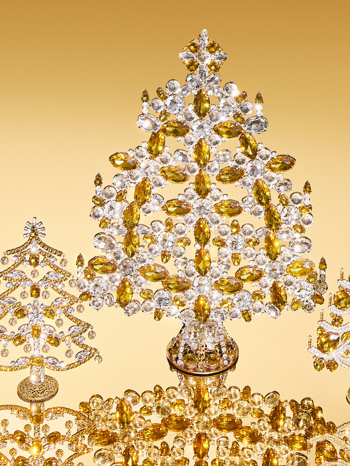ABASK Decorations - Luxurious Czech Crystal Tree - Yellow - ABASK