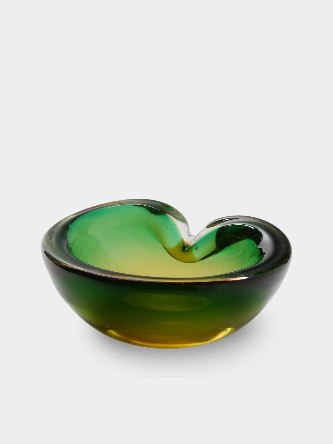 Antique and Vintage - 1970s Murano Glass Ashtray - Green - ABASK - 