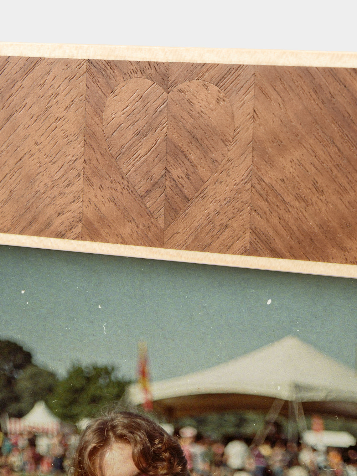 Linley - Henley Heart Walnut Photo Frame (5x7") - Brown - ABASK