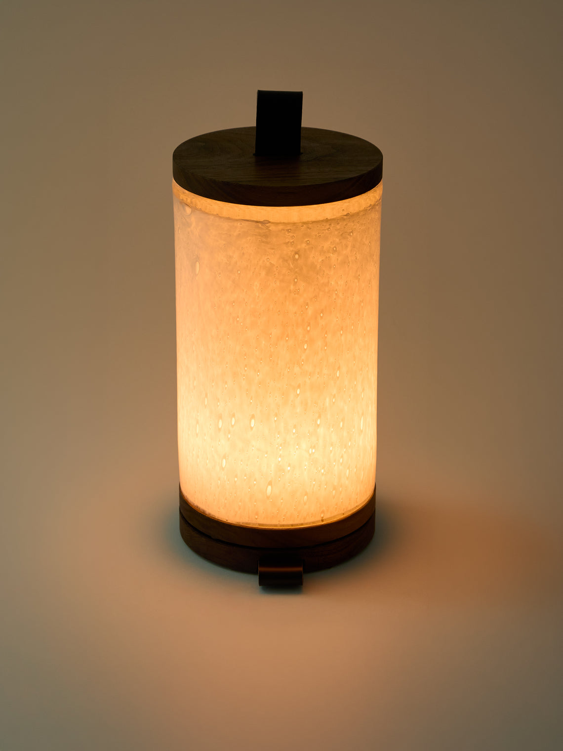 Wannes Antwerp - Antoine London Hand-Blown Glass and Walnut Portable Lamp - White - ABASK