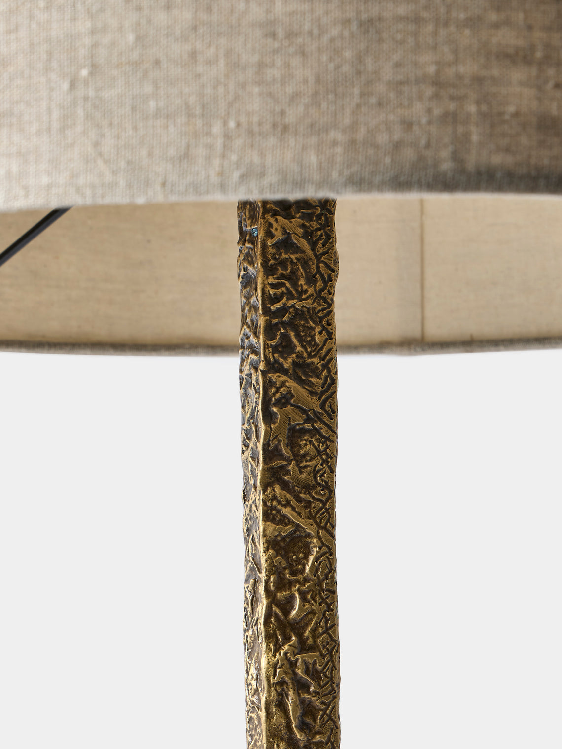 Viya - Tiruppur Brass Table Lamp - Brass - ABASK