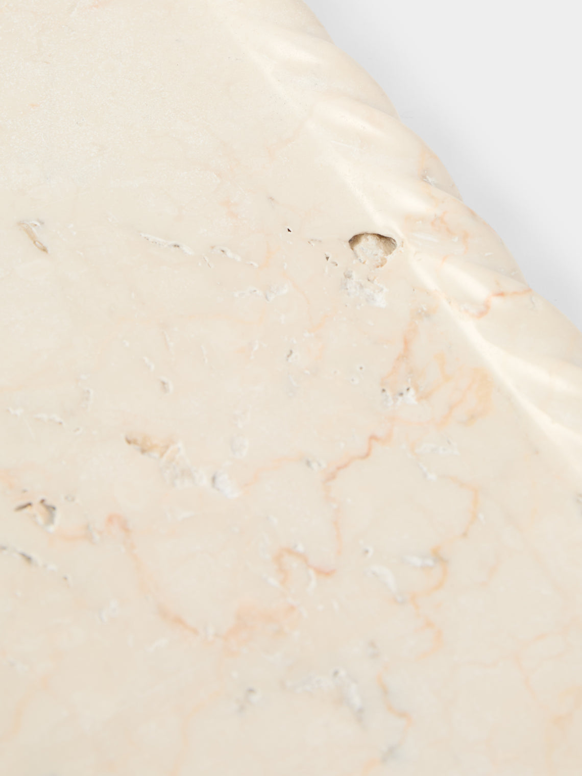 Anastasio Home - Juliet Marble Tray (9.5in/24cm) - White - ABASK