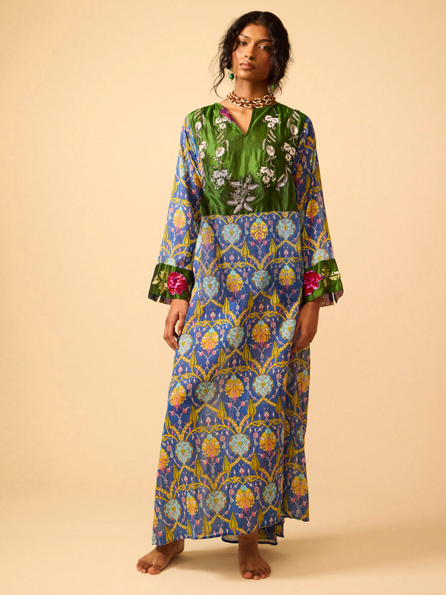 Nazzy Beglari - Women's Hand-Loomed Cotton Dress | One Size - Multiple - ABASK