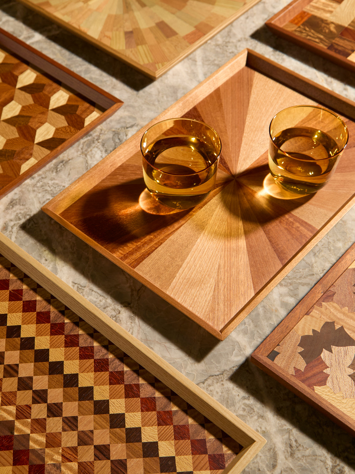 Mori Kougei - Poke Wood Rectangular Tray -  - ABASK