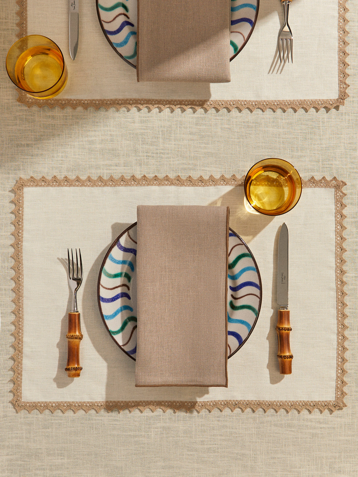 Borgo delle Tovaglie - Filo Linen Extra Large Napkins (Set of 4) - Natural - ABASK