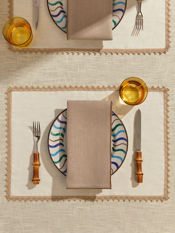 Borgo delle Tovaglie - Filo Linen Extra Large Napkins (Set of 4) - Natural - ABASK
