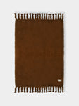 The Wren - Brume Handwoven Mohair and Wool Throw (76.5in/1.95m) - Brown - ABASK - 