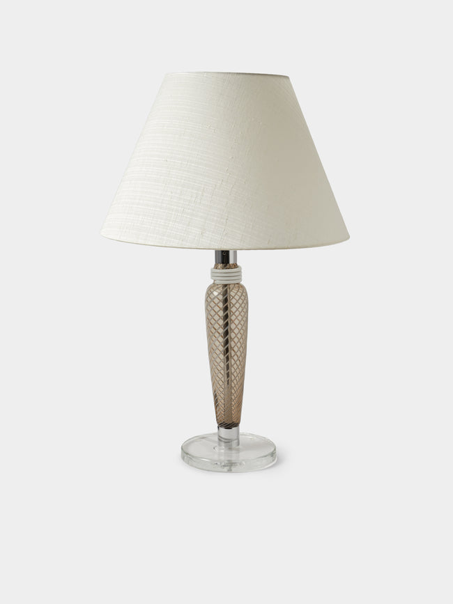 Carlo Moretti - Bricola Hand-Blown Murano Glass Table Lamp - Clear - ABASK - 