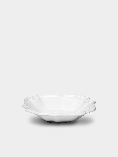 Astier de Villatte - Régence Hand-Glazed Ceramic Small Soup Plate – 7.5in/19.5cm (Set of 2) - White - ABASK - 
