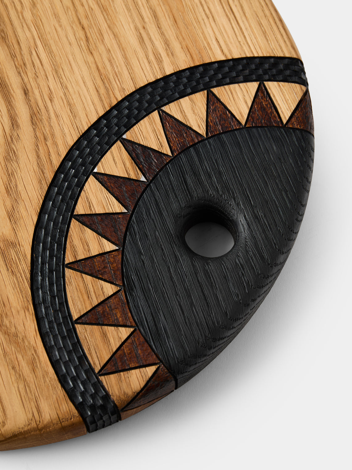 Lucas Castex - Hand-Carved Oak Serving Board - Natural - ABASK