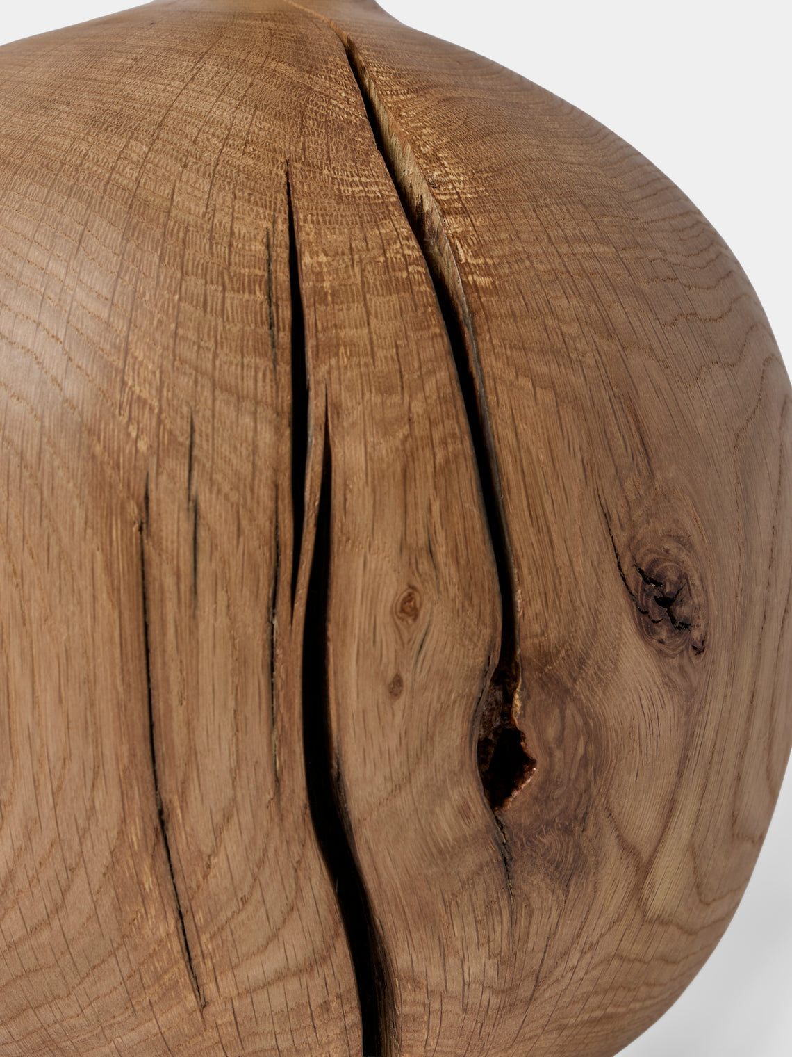 Jamie Gaunt Designs - No. 3 Ball Natural Oak Table Lamp - Natural - ABASK