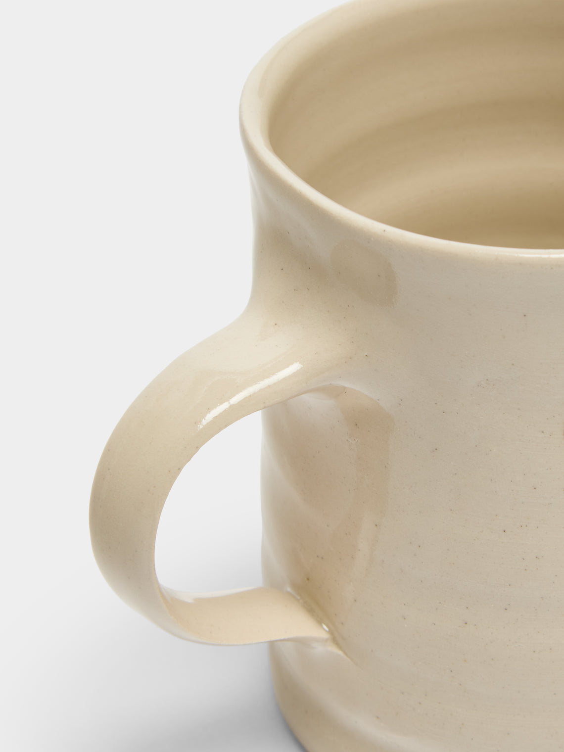 Liz Rowland - Striped Cat Hand-Painted Ceramic Mug - Multiple - ABASK