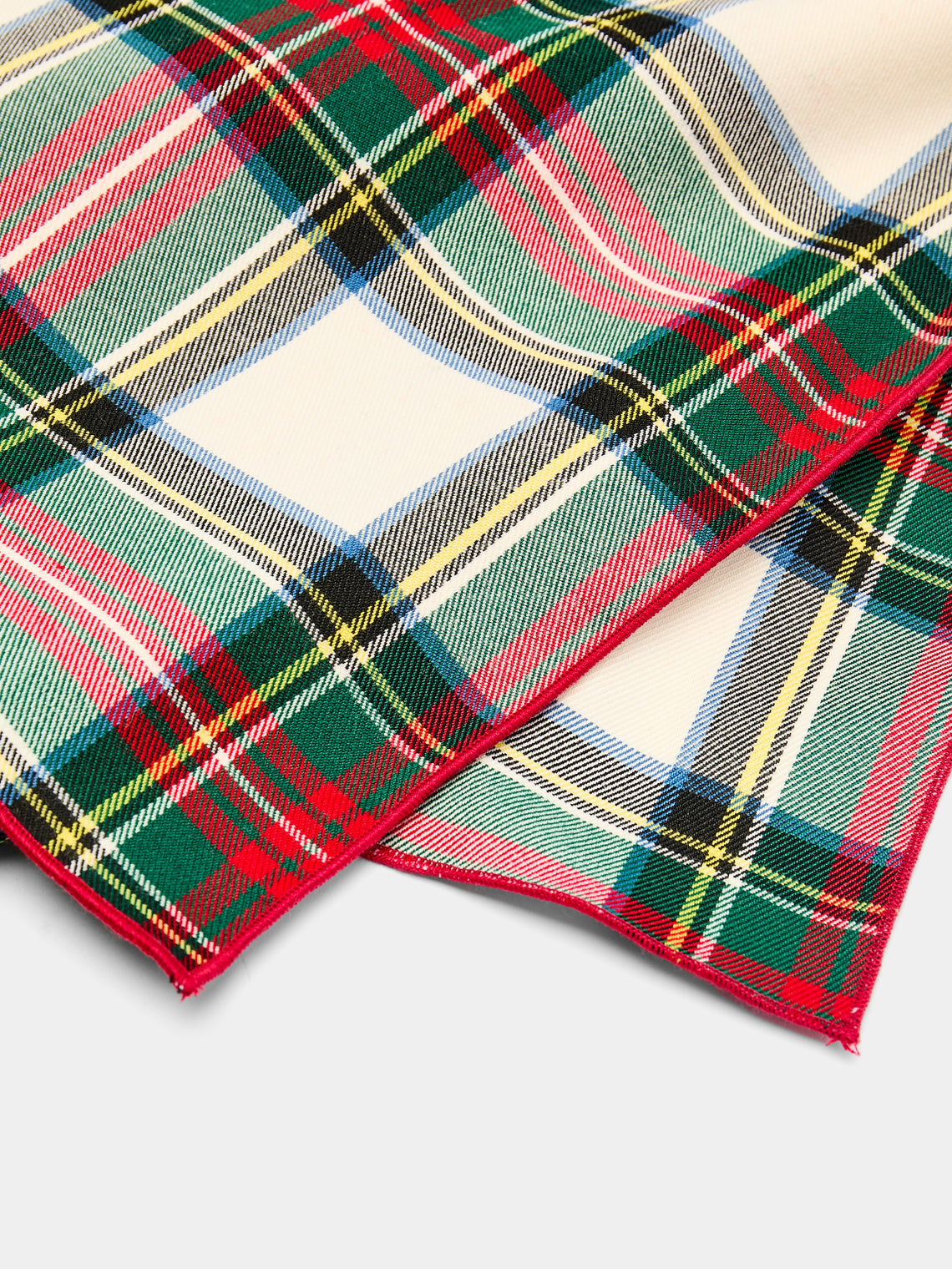 Filo Tartan Linen Table Runner