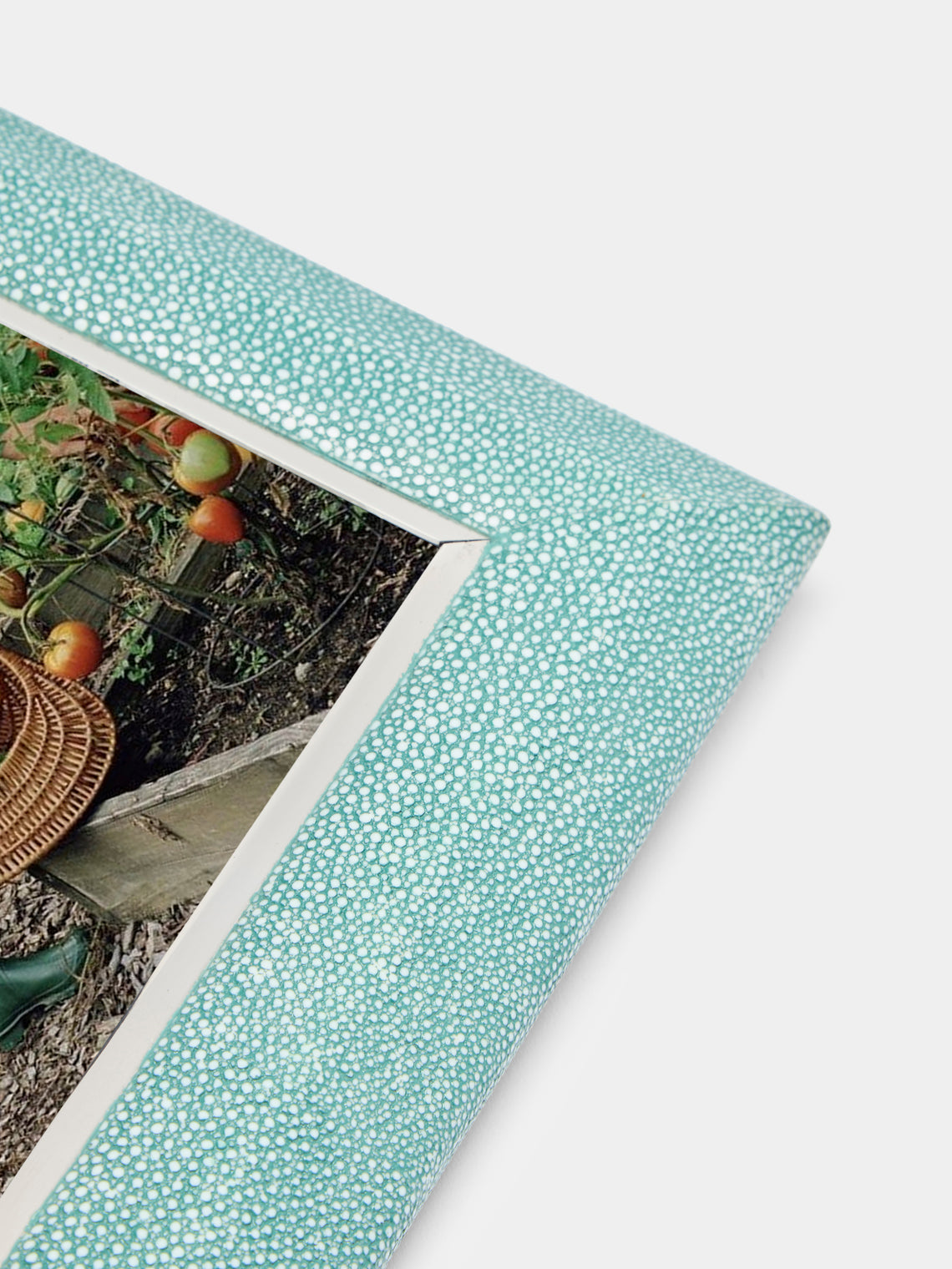 Forwood Design - Bella Faux Shagreen Photo Frame (7x9") - Green - ABASK