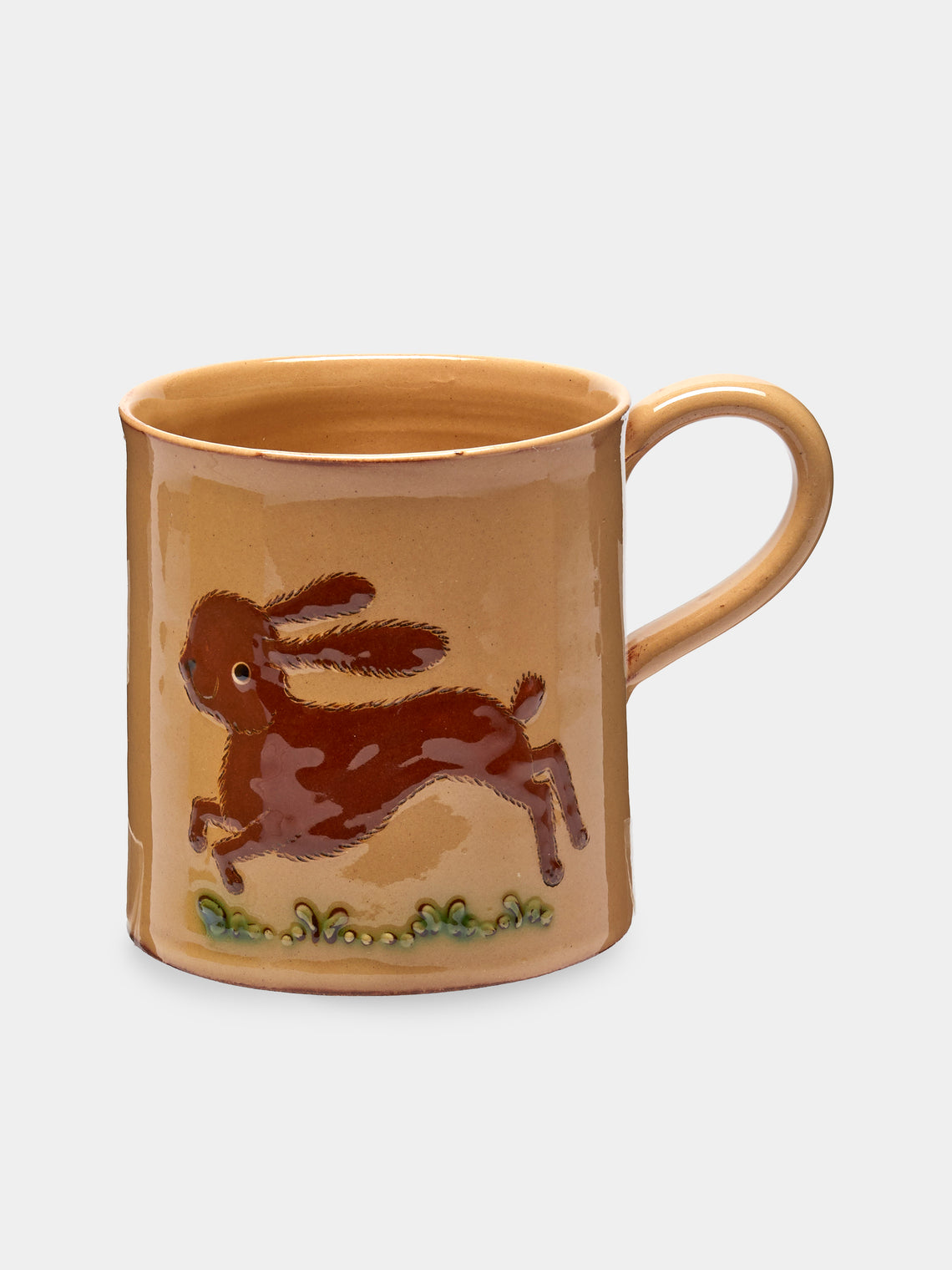 Poterie d’Évires - Animals Hand-Painted Ceramic Mugs (Set of 6) - Cream - ABASK